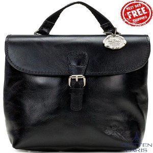 Patricia Nash Small Vatoni Convertible Leather Backpack Black Women's Bag
